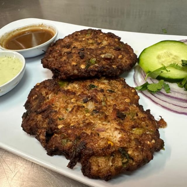 Chicken Chapli Kabab.