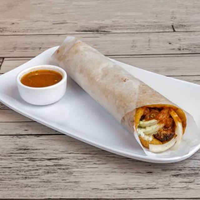 Chicken Malai Boti Roll.