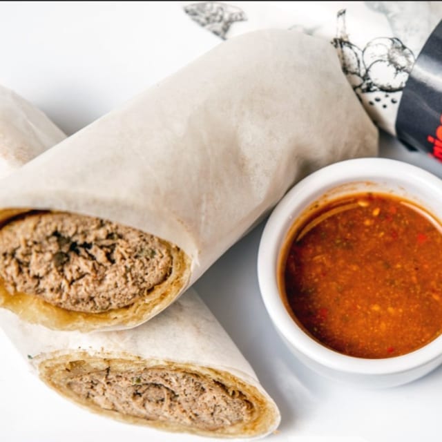 Beef Kebob Roll.